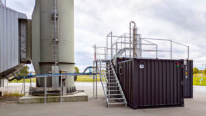 The G Dev Spraycube CO2 capturing system installation in Linköping